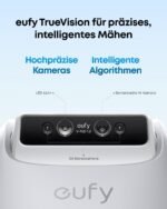 eufy E15 Mähroboter ohne Begrenzungskabel, Garten bis 800m², Keine Signalausfälle, Kein RTK, TrueVision Technologie, Smart-Navigation, Präzisionsrandschnitt, Hindernisvermeidung, App-Steuerung