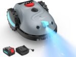 V100 Mähroboter ohne Begrenzungskabel, mit Vision Navigation, 150 Hinderniserkennung, Rasenroboter bis zu 150 m², Akku Rasenmäher Roboter mit Graskamm, Ersatzklingen