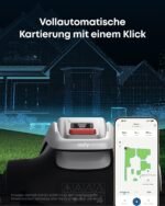 eufy E15 Mähroboter ohne Begrenzungskabel, Garten bis 800m², Keine Signalausfälle, Kein RTK, TrueVision Technologie, Smart-Navigation, Präzisionsrandschnitt, Hindernisvermeidung, App-Steuerung