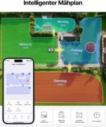 ANTHBOT M5 Mähroboter ohne Begrenzungskabel mit präziser RTK-Navigation und Dual-Vision, KI-Hindernisvermeidung, App-Steuerung, für Gärten bis 500 m², kompakter Rasenmäher Roboter mit 45% Steigung
