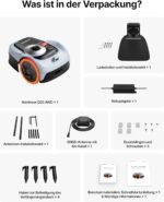 Navimow i205 AWD Mähroboter ohne Begrenzungskabel, Allradantrieb für Steigungen bis zu 45%, EFLS NRTK + Vision, Automatisches Kartieren, inkl. 2,55 Ah Akku, Empf. 500 m², Keine RTK-Antenne