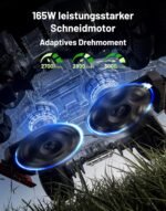 MAMMOTION LUBA 3 AWD 3000 Mähroboter ohne Begrenzungskabel für 3000㎡, 360° LiDAR+NetRTK+KI Vision Tri-Fusion-Positionierung, AWD für 80% Steigungen, Keine RTK-Basisstation, bis zu 30 Zonen, 12Ah Akku