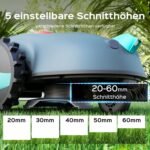 V100 Mähroboter ohne Begrenzungskabel, mit Vision-Navigation, Hindernisvermeidung(150 Arten), 4,0 Ah Akku Rasenmäher Roboter, Rasenroboter mit Graskamm, Ersatzklingen