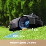 MOVA ViAX 250 Mähroboter Ohne Begrenzungskabel, Empf. 250m², KI-unterstützte Auto-Mapping, U-förmige Bahnen, Hindernisvermeidung Dual-Vision, Besserer Kantenschnitt, Für Komplexe Gelände, Appsteuerung
