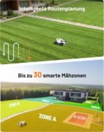 MAMMOTION LUBA 3 AWD 3000 Mähroboter ohne Begrenzungskabel für 3000㎡, 360° LiDAR+NetRTK+KI Vision Tri-Fusion-Positionierung, AWD für 80% Steigungen, Keine RTK-Basisstation, bis zu 30 Zonen, 12Ah Akku