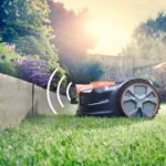 Lawnmaster OcuMow®16 Mähroboter kabellos für geeignet für bis zu 150 ㎡ Selbstfahrender Rasenmäher Roboter Hindernisvermeidung Geraeuscharm mähroboter ohne begrenzungskabel
