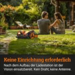 WORX Landroid Vision M600 WR206E.1 - Mähroboter ohne Begrenzungskabel für Gärten bis 600m², AI Rasenmäher Roboter (WLAN & Bluetooth, aktive Hindernisvermeidung mit KI-Technologie, Igelschutz)